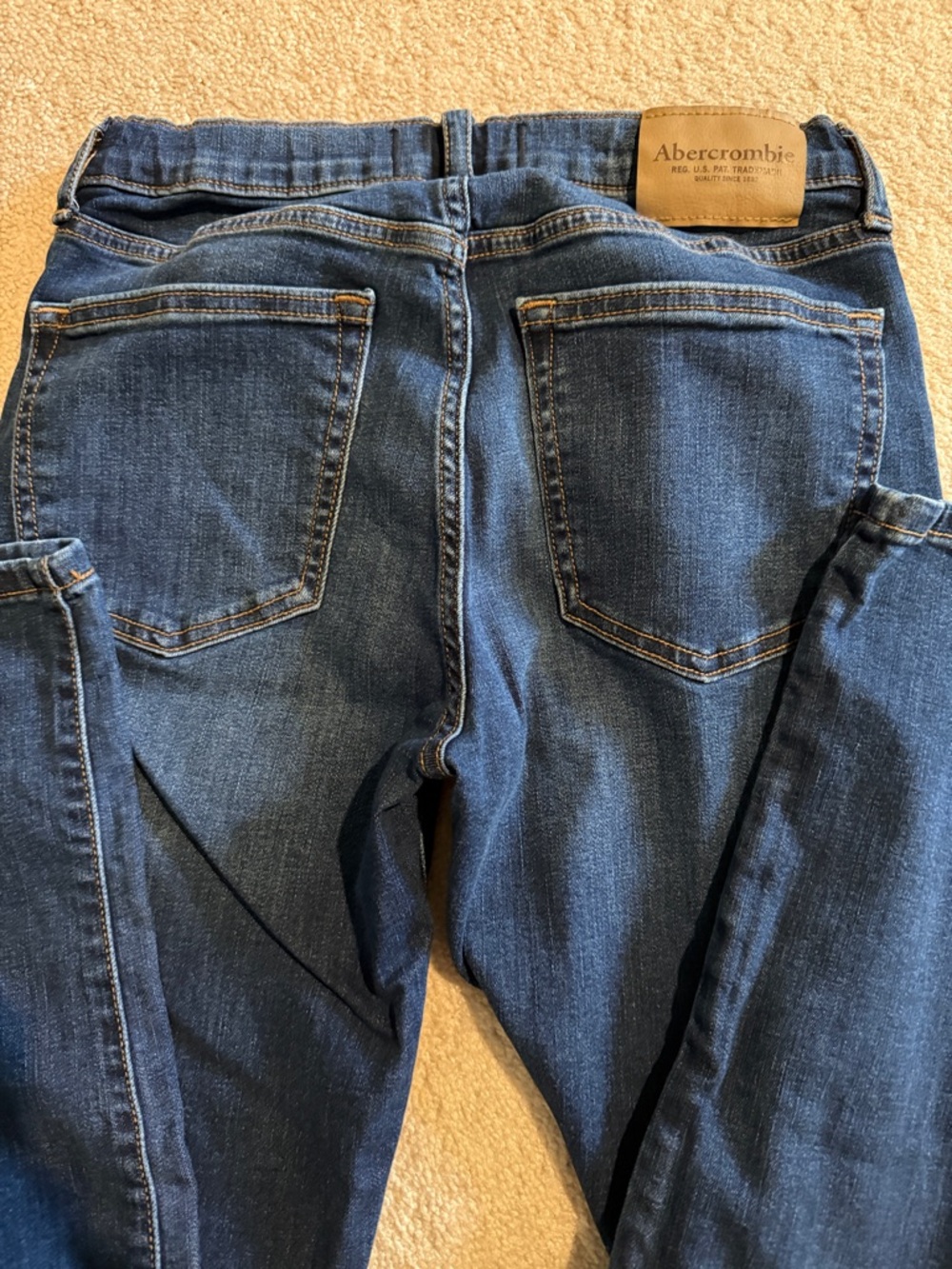 abercrombie kids dark blue straight jeans - Picture 8 of 10